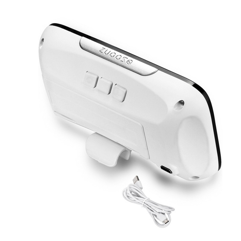 LED žadintuvas Skaitmeninis didelis LED ekranas Valdymas balsu Snaudimas Naktinis apšvietimas Elektroninis stalinis stalinis laikrodis Laikrodis USB laidas