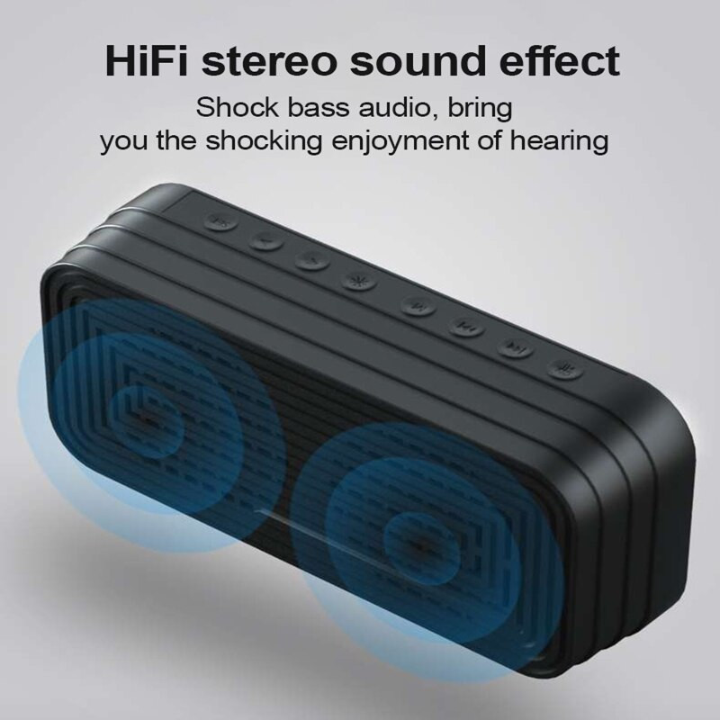 HiFi Bluetooth garsiakalbis LED veidrodinis ekranas žadintuvai mobilusis telefonas žemų dažnių garsiakalbis laikrodis stalinis skaitmeninis laikrodis Despertador MP3 TF FM AUX