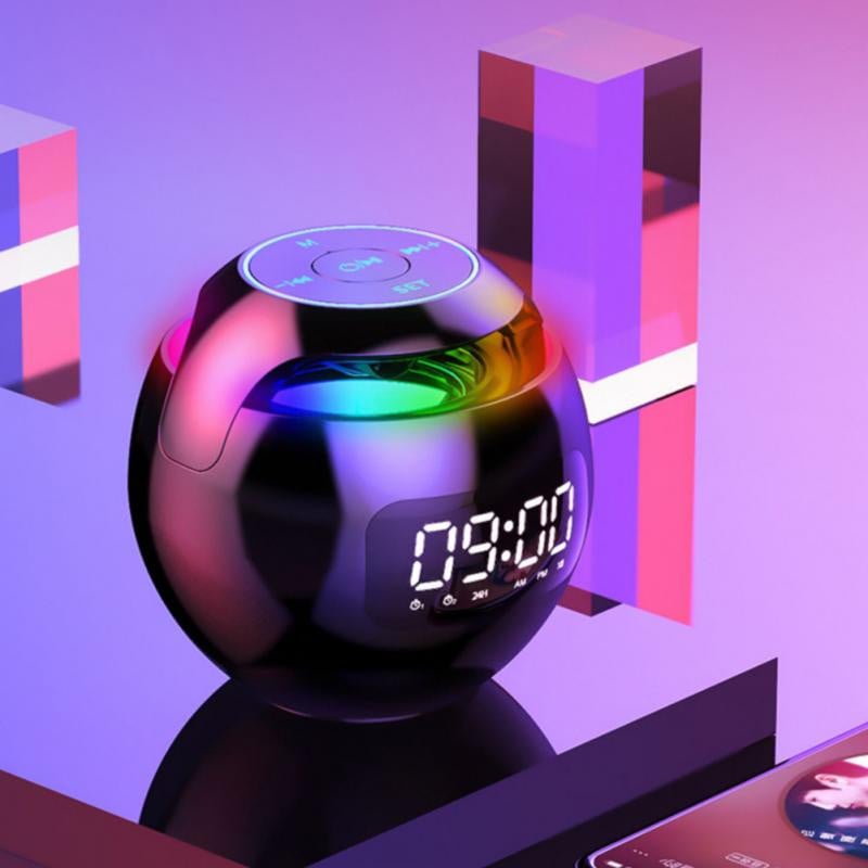 Belaidis „Bluetooth“ garsiakalbis Spalvingas žemųjų dažnių garsiakalbis su aukštos garso kokybės ilgo budėjimo laikrodžio palaikymu TF kortelė / „Bluetooth“ žadintuvas