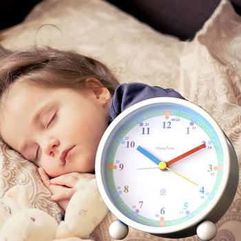 Φως Νυχτερινής Εκμάθησης Μικρό Ξυπνητήρι Φοιτητής κρεβατοκάμαρας για αγόρι με αθόρυβο χρονοδιακόπτη Παιδικό ρολόι στο κρεβάτι