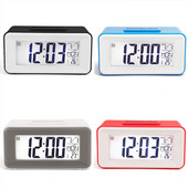 Ceas electronic digital simplu, 12/24 de ore, cu control vocal, iluminare din spate, dormitor multifuncțional, noptieră, decorare pentru copii