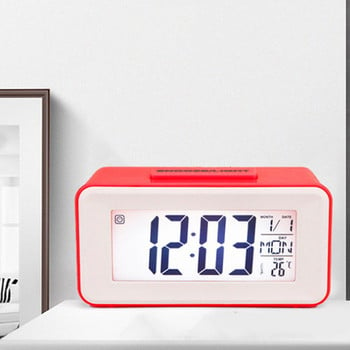 12/24 ώρες Απλό σπίτι Ψηφιακό ηλεκτρονικό ρολόι Φωνητικός έλεγχος οπίσθιου φωτισμού Πολυλειτουργικό υπνοδωμάτιο δίπλα στο κρεβάτι Παιδική διακόσμηση