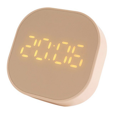 Intelligens kis ébresztőóra Digitális falióra Négyzet alakú Mini LED Multifunkciós Digitális óra Világító Hálószoba Éjjeli Világító Dekoráció