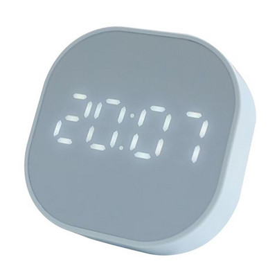 Intelligens kis ébresztőóra Digitális falióra Négyzet alakú Mini LED Multifunkciós Digitális óra Világító Hálószoba Éjjeli Világító Dekoráció