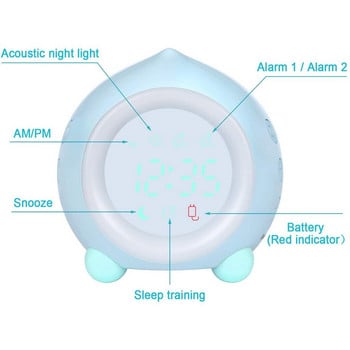Παιδικό Ξυπνητήρι Παιδικό Ρολόι προπόνησης ύπνου Πολύχρωμο φως νύχτας Proking Παιδικό Ξυπνητήρι Ψηφιακός προσομοιωτής ανατολής