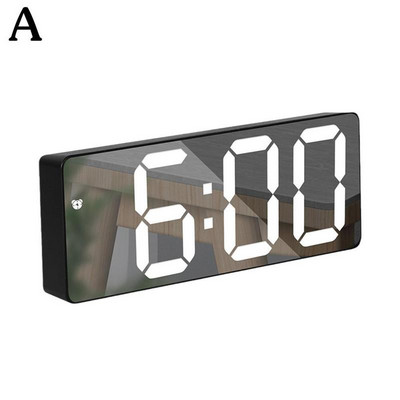 Ceas cu LED inteligent Ceas cu alarmă digitală pe noptieră Ceas cu alarmă digitală Masă de birou Ceas electronic de birou Funcție de amânare Ceas cu alarmă cu trezire prin USB