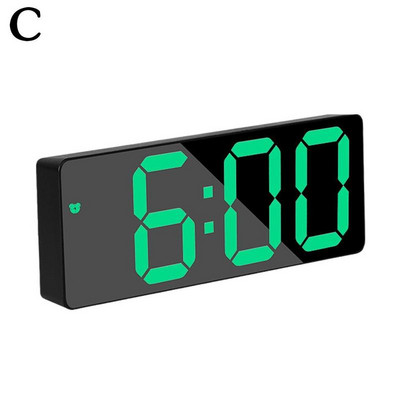 Ceas cu LED inteligent Ceas cu alarmă digitală pe noptieră Ceas cu alarmă digitală Masă de birou Ceas electronic de birou Funcție de amânare Ceas cu alarmă cu trezire prin USB