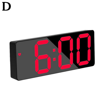 Ceas cu LED inteligent Ceas cu alarmă digitală pe noptieră Ceas cu alarmă digitală Masă de birou Ceas electronic de birou Funcție de amânare Ceas cu alarmă cu trezire prin USB