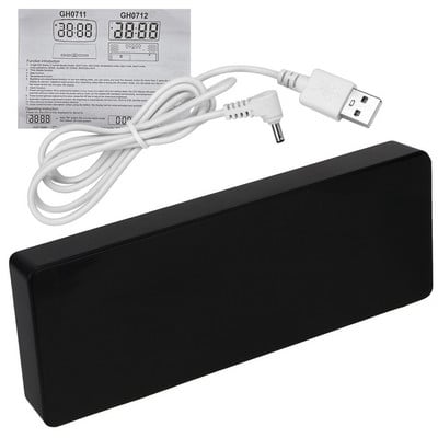 Snausti namų puošmenos Akrilinis/veidrodinis žadintuvas Balso valdymas Balso valdymas Laikas Temperatūros ekranas LED skaitmeninis laikrodis