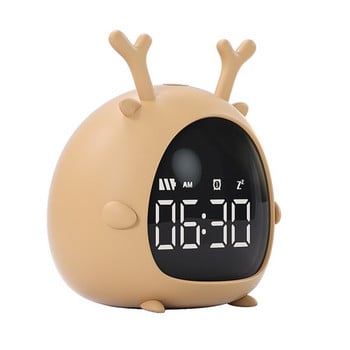 Δημιουργικό Έξυπνο Φοιτητικό Ξυπνητήρι USB Φόρτιση με φωνητική φόρτιση Επιτραπέζιο Ψηφιακό ρολόι LED Αντίστροφη μέτρηση κινουμένων σχεδίων Παιδικό ρολόι