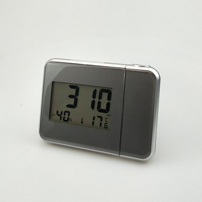 Projekcinis LCD žadintuvas stalas Skaitmeninis foninio apšvietimo jutiklis Automatinis minkštos šviesos snaudimo data Temperatūros orų prognozė