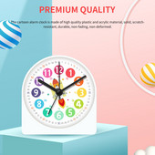 Budilica Dječja budilica Elektronički sat Mute učenje Kreativno modeliranje Crtić Svjetleći sat Stolna lampa za spavaću sobu