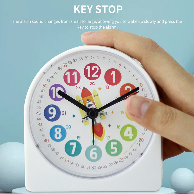 Budilica Dječja budilica Elektronički sat Mute učenje Kreativno modeliranje Crtić Svjetleći sat Stolna lampa za spavaću sobu