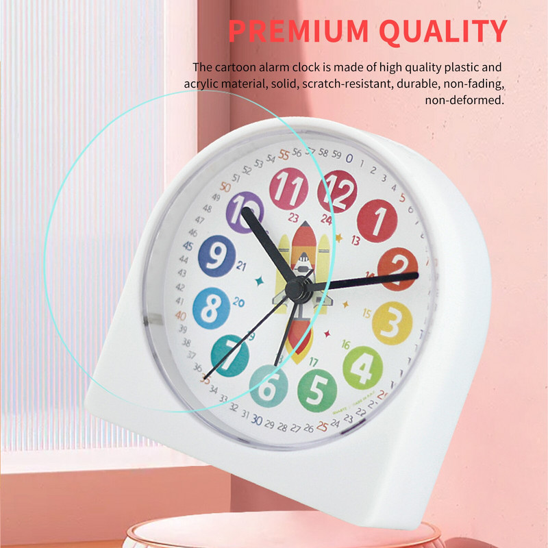Budilica Dječja budilica Elektronički sat Mute učenje Kreativno modeliranje Crtić Svjetleći sat Stolna lampa za spavaću sobu