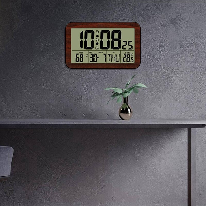 Didelio ekrano skaitmeninis sieninis laikrodis Namų elektroninis sieninis laikrodis Studentų elektroninis žadintuvas Skaitmeninis ekranas stalinis laikrodis