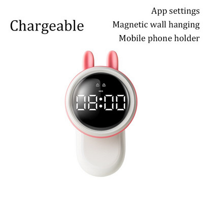 Mielas išmanusis žadintuvo apšvietimas studentų išmanusis elektroninis LED skaitmeninis žadintuvas stalinis laikiklis magnetinio įsiurbimo sieninis laikrodis