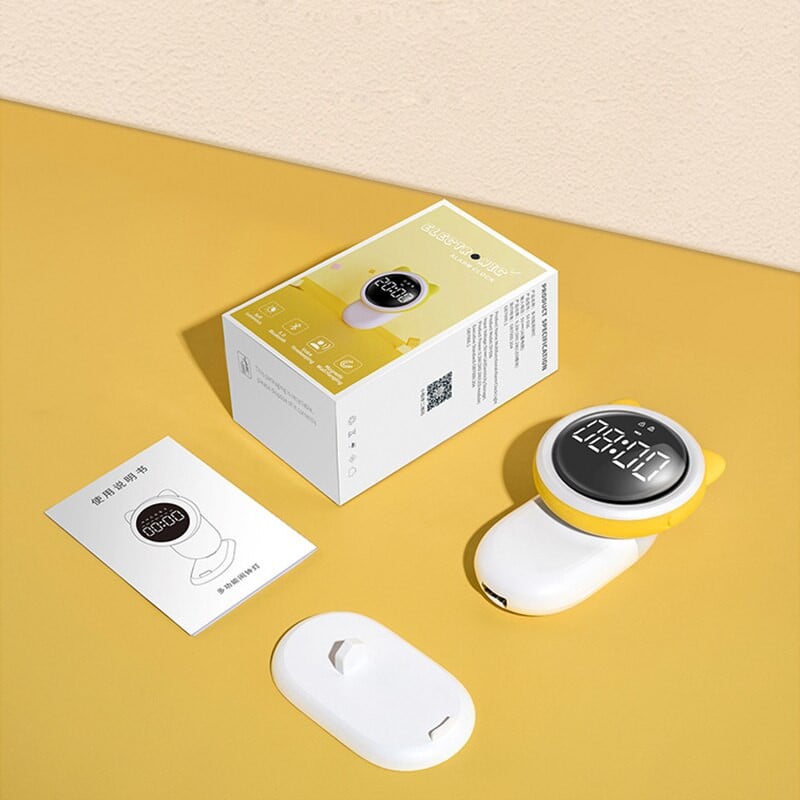 Mielas išmanusis žadintuvo apšvietimas studentų išmanusis elektroninis LED skaitmeninis žadintuvas stalinis laikiklis magnetinio įsiurbimo sieninis laikrodis