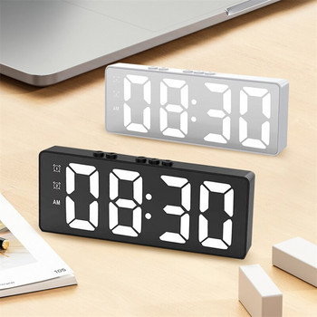 Μοντέρνο απλό ηλεκτρονικό ρολόι LED Ρολόι διπλής χρήσης Ψηφιακό ρολόι ξυπνητηριού διπλής χρήσης