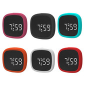 Ceas cu alarmă digital cu sunet activat prin USB Mini ceas cu alarmă cu LED-uri pentru birou, noptiera, antișoc, ceas de birou, decorare pentru masă