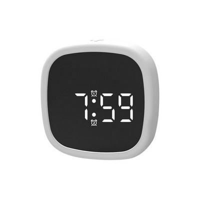 Ceas cu alarmă digital cu sunet activat prin USB Mini ceas cu alarmă cu LED-uri pentru birou, noptiera, antișoc, ceas de birou, decorare pentru masă