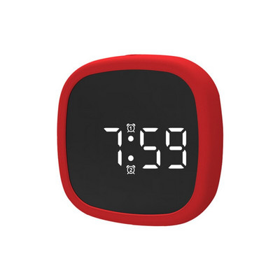 Ceas cu alarmă digital cu sunet activat prin USB Mini ceas cu alarmă cu LED-uri pentru birou, noptiera, antișoc, ceas de birou, decorare pentru masă