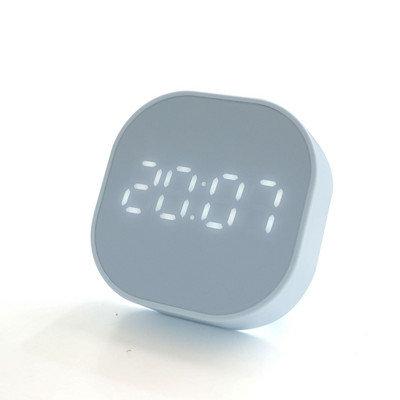 Joylove Square kis ébresztőóra Egyszerű éjszakai fény Némítás Elektronikus ágy melletti diák Mini Led Multifunkciós digitális óra lámpa