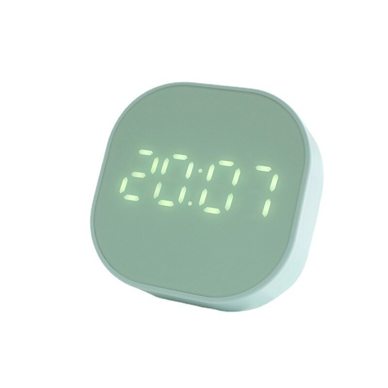 Joylove Square kis ébresztőóra Egyszerű éjszakai fény Némítás Elektronikus ágy melletti diák Mini Led Multifunkciós digitális óra lámpa