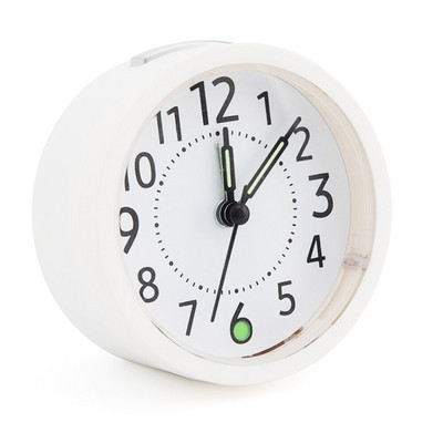 Ceas cu alarmă analogic Silențios, fără ticăituri, amânare de birou, pe noptieră, durabil, luminos, trezire simplă, funcționare cu baterie, design de lumină de noapte