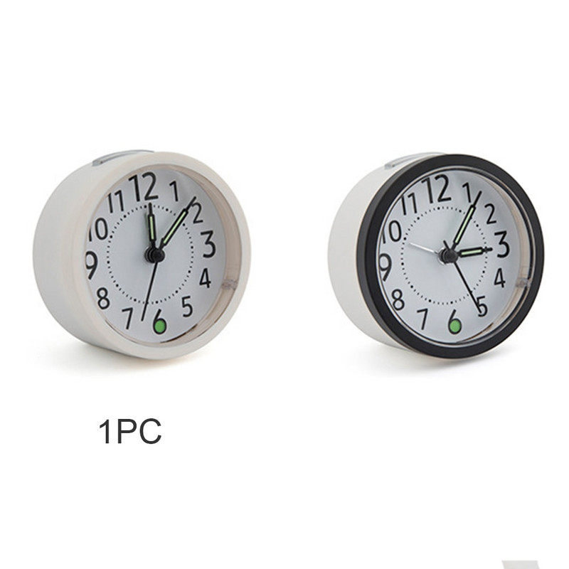 Ceas cu alarmă analogic Silențios, fără ticăituri, amânare de birou, pe noptieră, durabil, luminos, trezire simplă, funcționare cu baterie, design de lumină de noapte