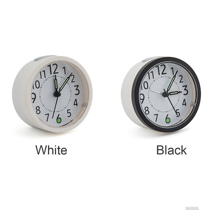 Ceas cu alarmă analogic Silențios, fără ticăituri, amânare de birou, pe noptieră, durabil, luminos, trezire simplă, funcționare cu baterie, design de lumină de noapte