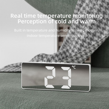 Μοντέρνο ρολόι δίπλα στο κρεβάτι Ψηφιακό Ξυπνητήρι Φωνητικός έλεγχος (τροφοδοτείται από μπαταρία) Επιτραπέζια βάση Απλά ηλεκτρονικά μαθητικά ρολόγια LED