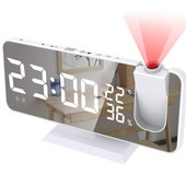 LED Digitalni budilnik Stolni elektronički stolni satovi USB Wake Up FM radio Vrijeme Projektor Funkcija odgode 2 Budilica