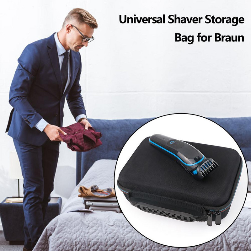 Carcasă de depozitare pentru mașină de tuns, Organizator portabil, rezistent la șocuri, pentru Braun MGK 3020/3040/3060/3080 Organizator pentru bărbați