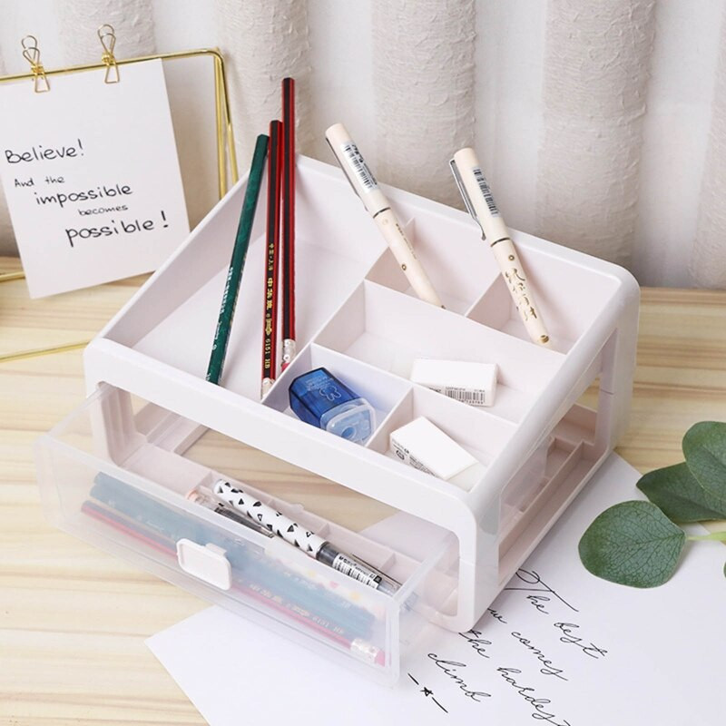 Kanceliarinių prekių organizavimo dėžutė Kosmetikos makiažo dirbinių laikymo spintelė, stalviršis Kosmetikos papuošalų saugykla