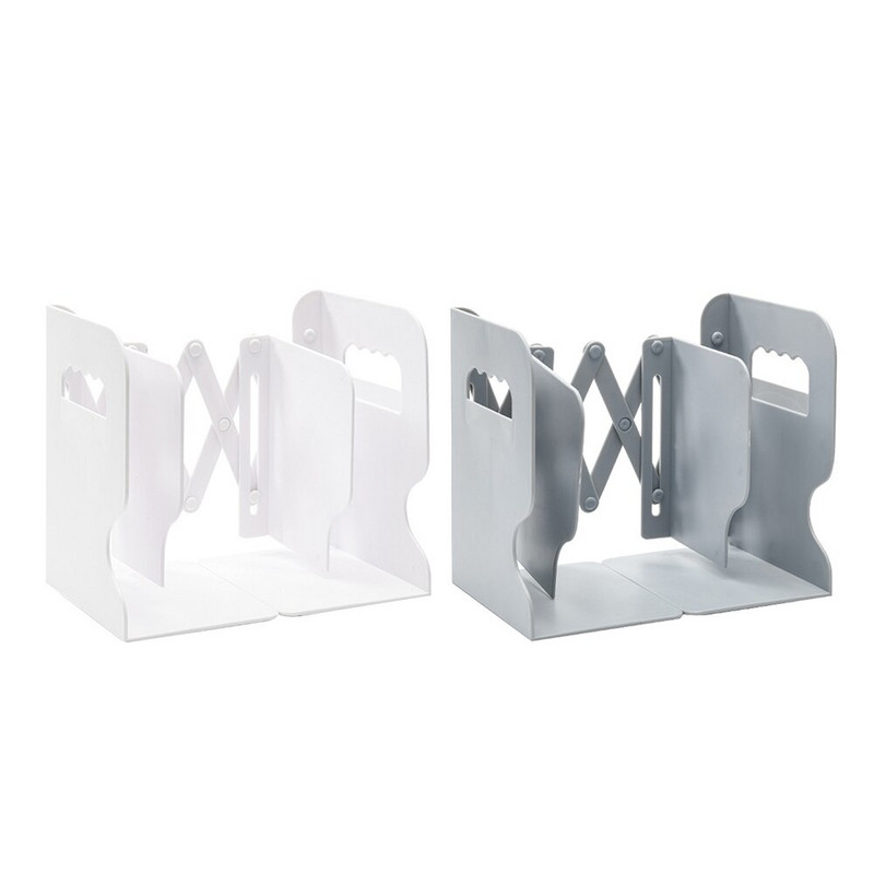 Suport pentru cărți de birou pentru studenți Organizator pentru papetărie de birou Suport cărți din metal în stil simplu Suport pentru cărți Raft retractabil