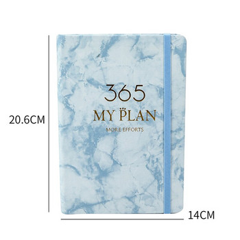 Marble Pattern Agenda Notebook 365 Days Management Plan Calendar Book Notepad Stationery Planner Σχολικό χρονοδιάγραμμα