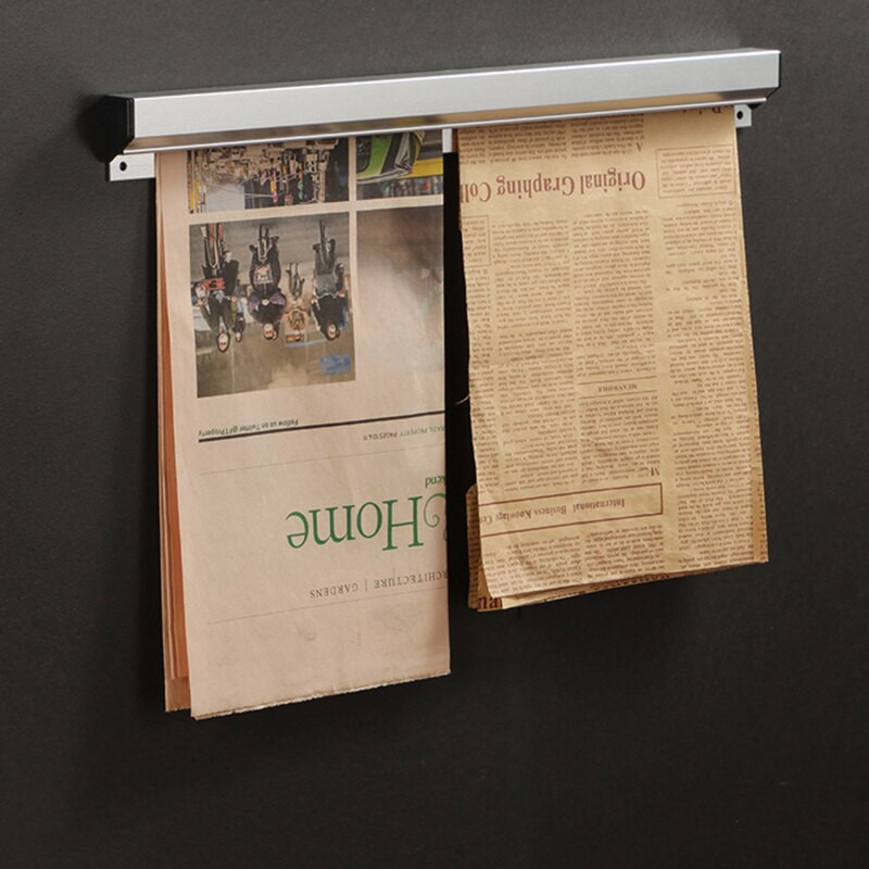 Restaurant Taraba de mâncare Agrafă pentru bilete la pachet Inserție de perete cu un singur dispozitiv Din aliaj de aluminiu Bucătărie Factură de meniu Clipă Dosar pentru agrafă