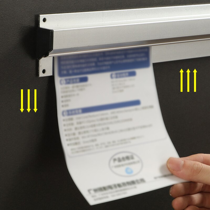 Restaurant Taraba de mâncare Agrafă pentru bilete la pachet Inserție de perete cu un singur dispozitiv Din aliaj de aluminiu Bucătărie Factură de meniu Clipă Dosar pentru agrafă