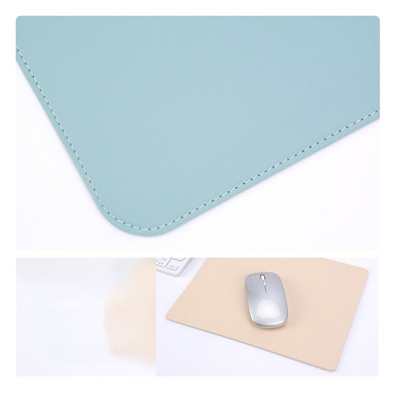 Tampă de mouse mare portabilă cu două fețe pentru jucători, impermeabilă, piele PU, piele intoarsă, covoraș de birou, mousepad pentru computer, tastatură, husă de masă