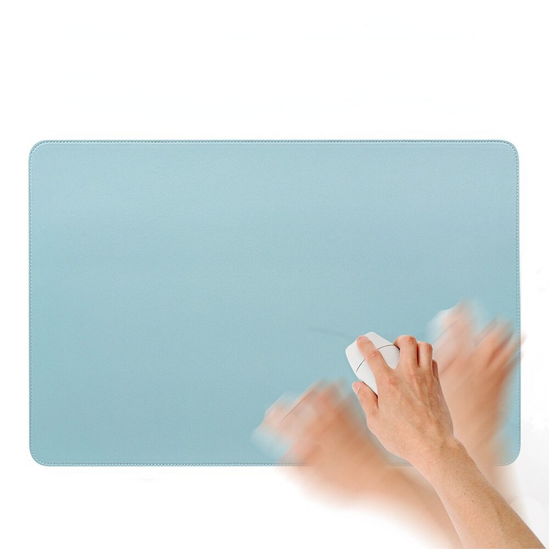 Tampă de mouse mare portabilă cu două fețe pentru jucători, impermeabilă, piele PU, piele intoarsă, covoraș de birou, mousepad pentru computer, tastatură, husă de masă