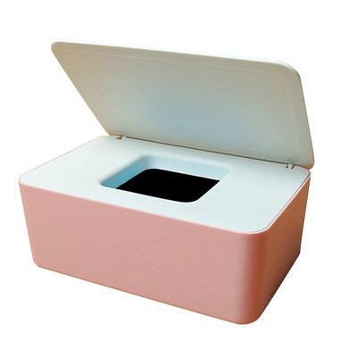 Dulkėms atsparus audinių laikymo dėžutės dėklas drėgnų servetėlių dozatoriaus laikiklis su dangteliu, skirtas namų biurui H88F