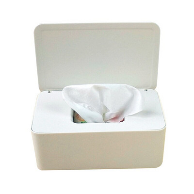 Dulkėms atsparus audinių laikymo dėžutės dėklas drėgnų servetėlių dozatoriaus laikiklis su dangteliu, skirtas namų biurui H88F