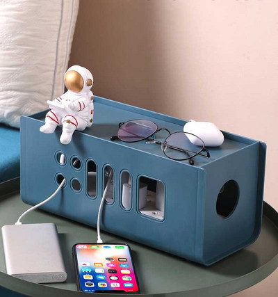 Stalinio kompiuterio laidinio kabelio tvarkyklės dėžutė Duomenų linijos saugojimo talpykla USB linijos Rūšiavimo dėžutė Dėklas Plastikinis laikiklis Dėžutės Biuro priedų dėžutė