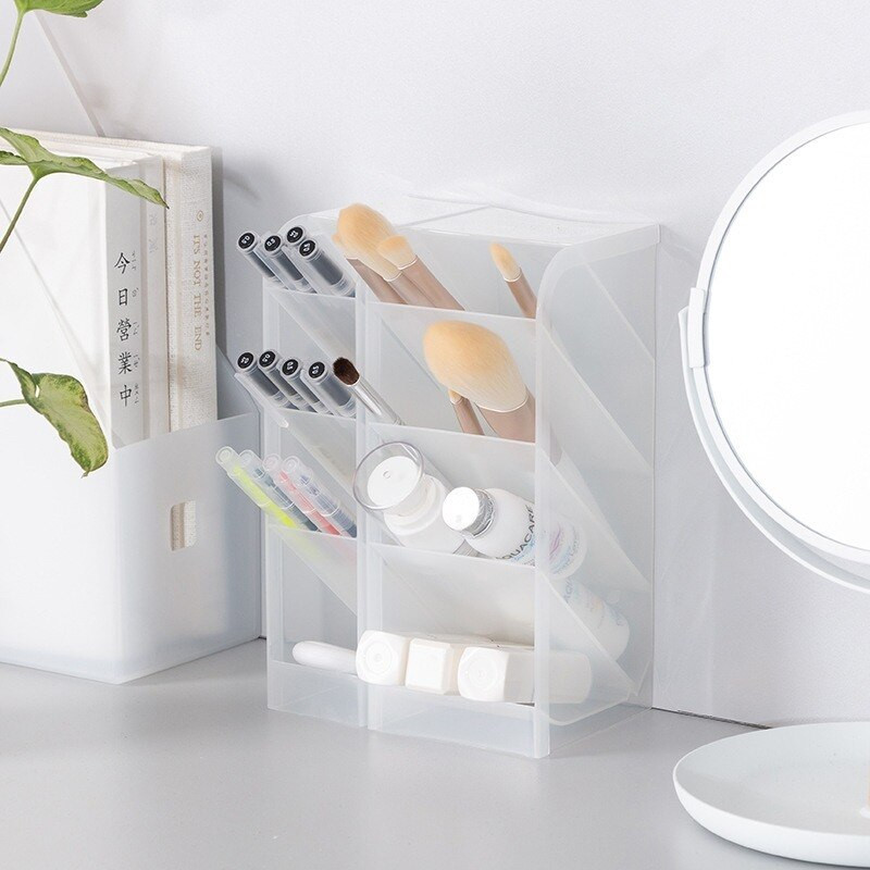 Tolltartó íróasztal-rendező Aranyos 2021-es írószer iskolai kellékekhez Asztali irodai kiegészítők Smink ceruzatartó ecsettartó