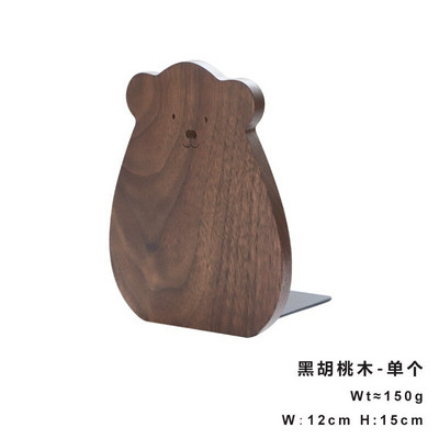 Riešutmedžio knygų laikikliai L formos stalas.