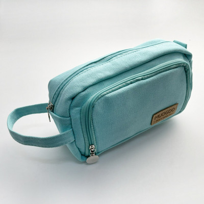 1 buc. Geantă de creion de mare capacitate, simplitate, solidă, pentru studenți drăguți, de mare capacitate, geantă de depozitare Kawaii, rechizite școlare