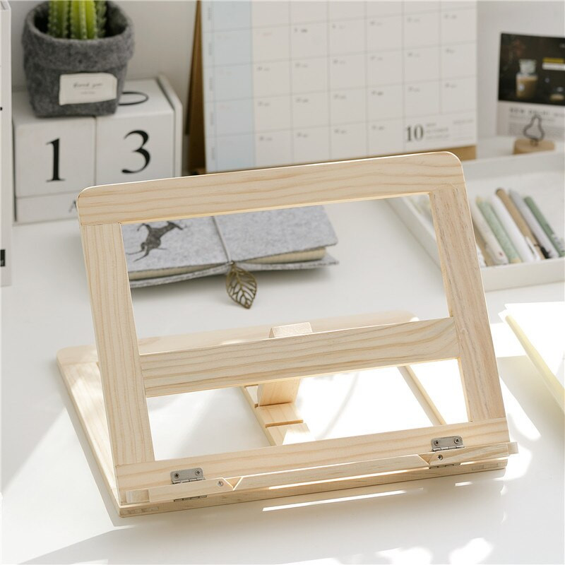 Medinis rėmelis skaitymui skirtų knygų lentynos laikiklis Knygų skaitymas knygų laikiklis planšetinio kompiuterio atrama muzikiniam stovui Medinio stalo piešimo molbertas Kanceliarinės prekės