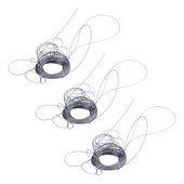 3X rozsdamentes acél drótkötél kábelkötél extra, hossz: 15 m átmérő: 1,0 mm