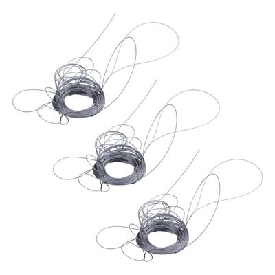 3X rozsdamentes acél drótkötél kábelkötél extra, hossz: 15 m átmérő: 1,0 mm