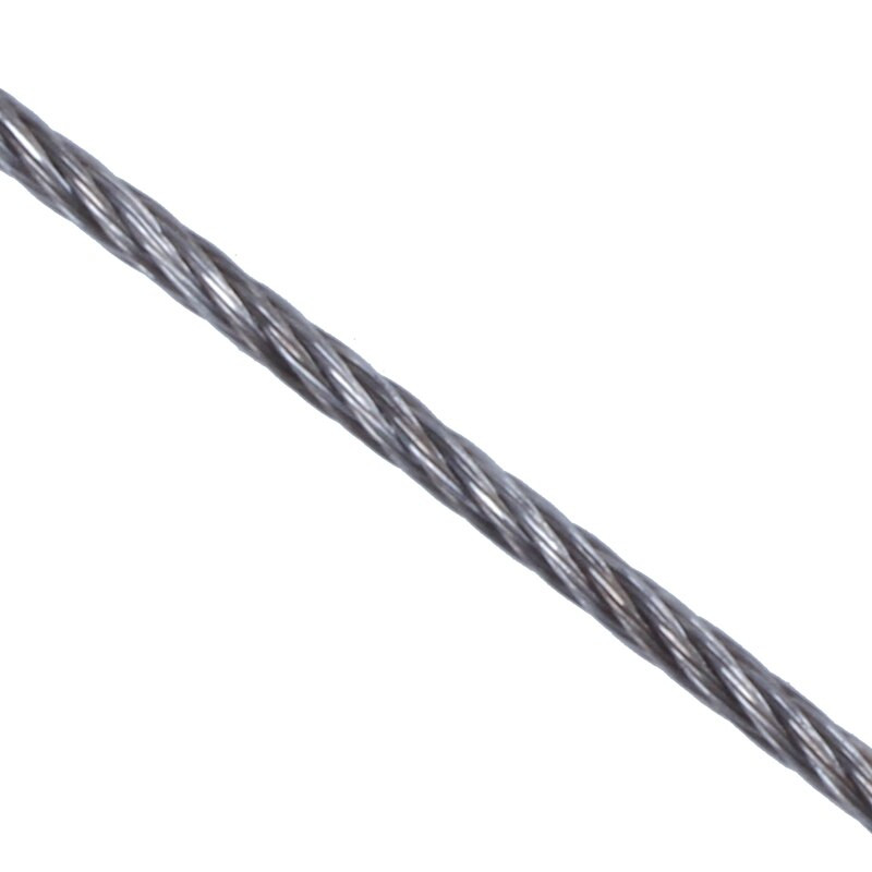 3X rozsdamentes acél drótkötél kábelkötél extra, hossz: 15 m átmérő: 1,0 mm